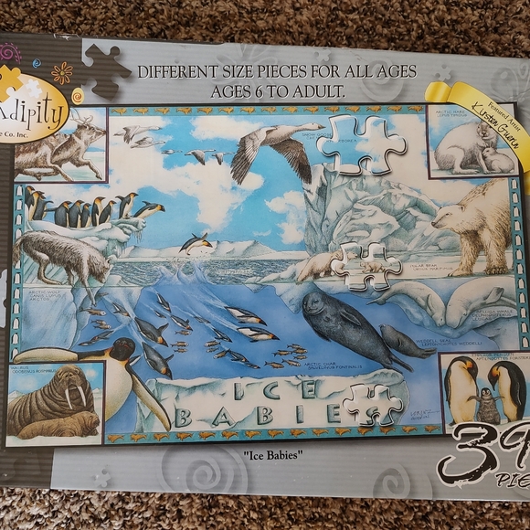 Serendipity "Ice Babies" 399 Piece Family Puzzle - Picture 1 of 7